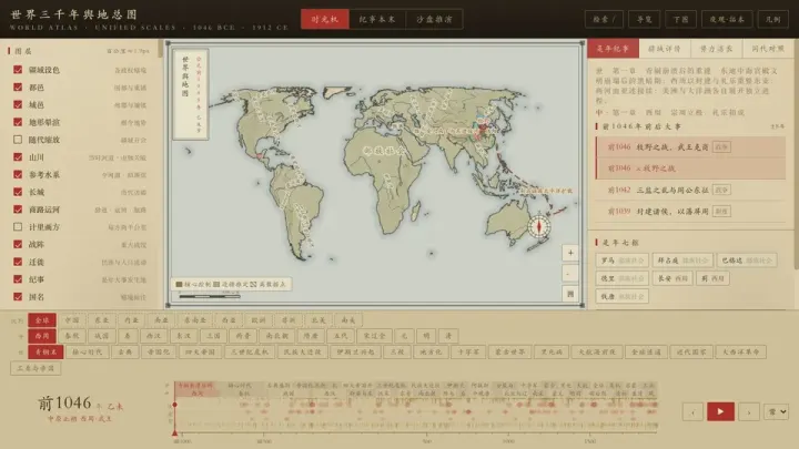 世界三千年舆地总图 的页面截图